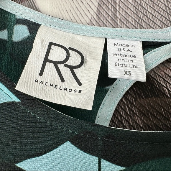 Anthropologie 100% Silk Peplum Tropical Leaf Peplum Ruffle Top XS - Picture 4 of 5